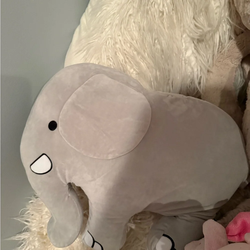 Ivory Ella Gray Elephant Plush
